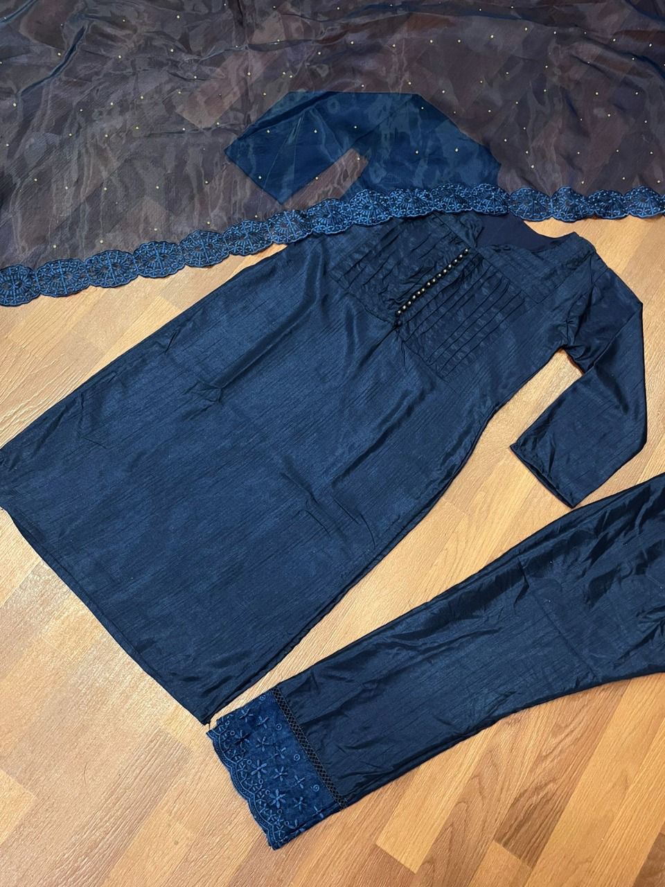 WomenEmbroidered Kurta with Trousers & Dupatta - Joshindia