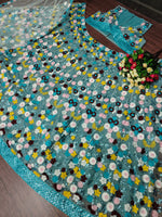 Buy Trending blue shade bollywood lehenga now - Joshindia