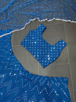 Blue Color Mirror Work Lehenga Choli - Joshindia