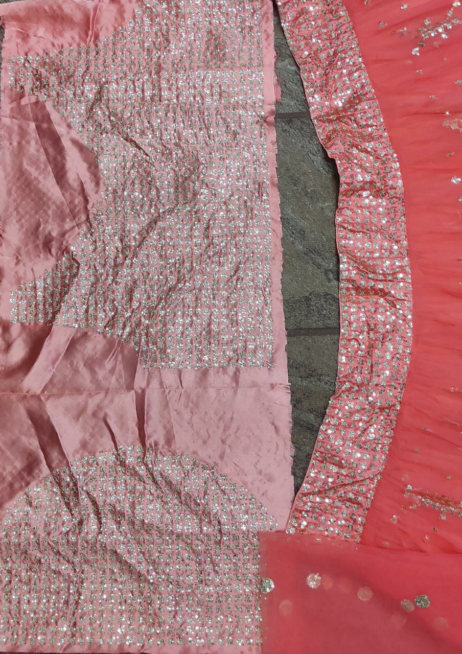 Buy orange color trendy designer lehenga for wedding - Joshindia
