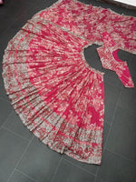 Beautiful red color georgette designer lehenga choli buy now - Joshindia