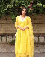 BeautifulYellow Color Cotton Kurta Set - Joshindia