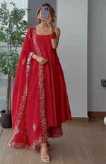 Red Color Heavy Designer Salwar Suit Buy Now - Joshindia