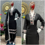 Trending Black Color Kurta Set For Wedding - Joshindia