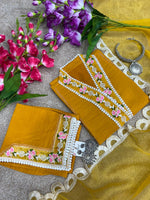 Stunning Muslin Embroidered Kurti With Pant & Dupatta - Joshindia