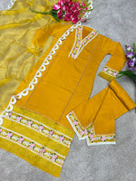 Premium cotton beautiful yellow colour kurti - Joshindia