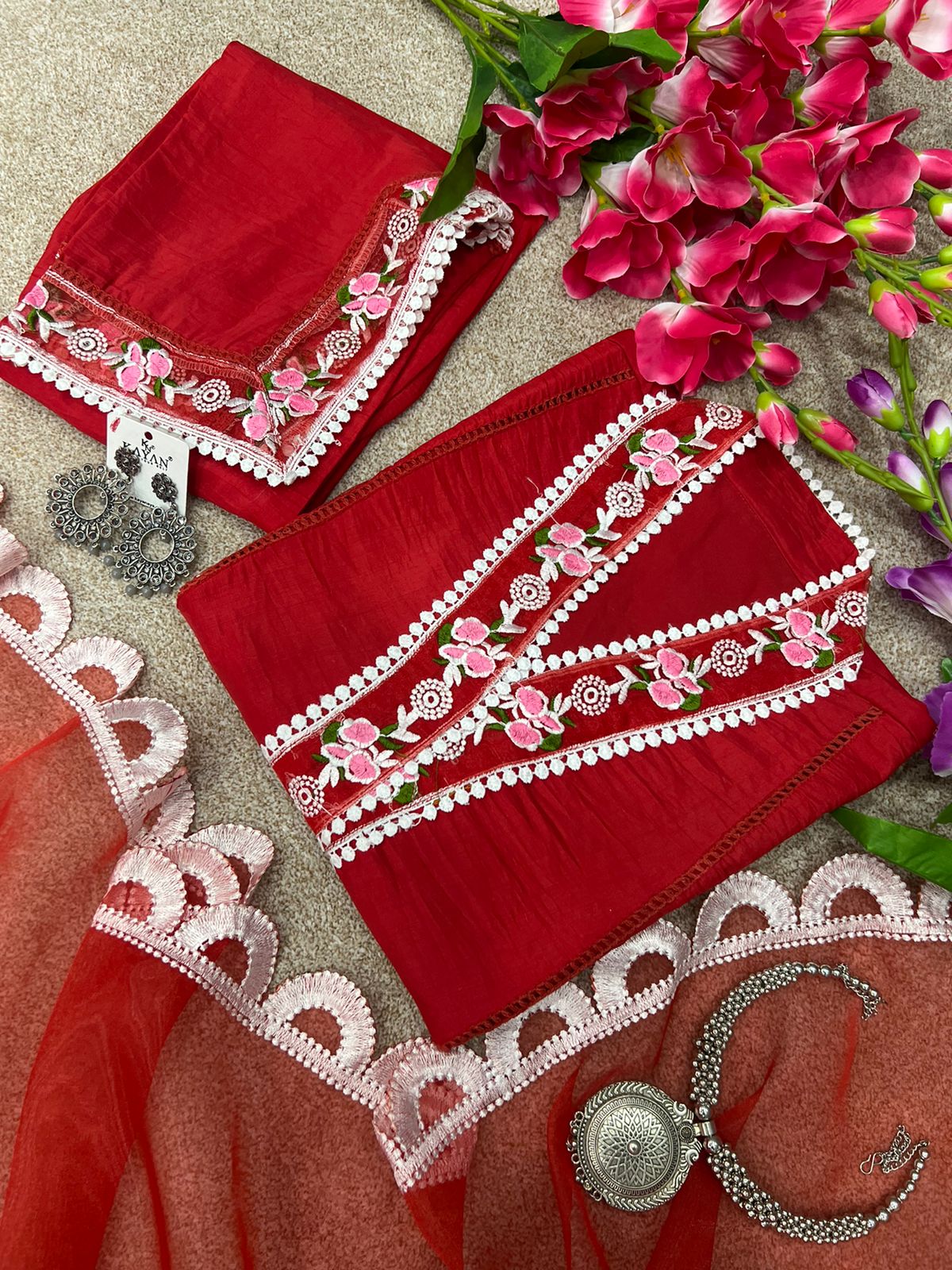 Red Color Designer Kurti Buy Now - Joshindia