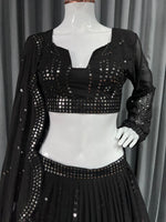 Latest black Color Sequence Designer lehenga Choli Collection - Joshindia