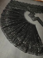 Latest black Color Sequence Designer lehenga Choli Collection - Joshindia