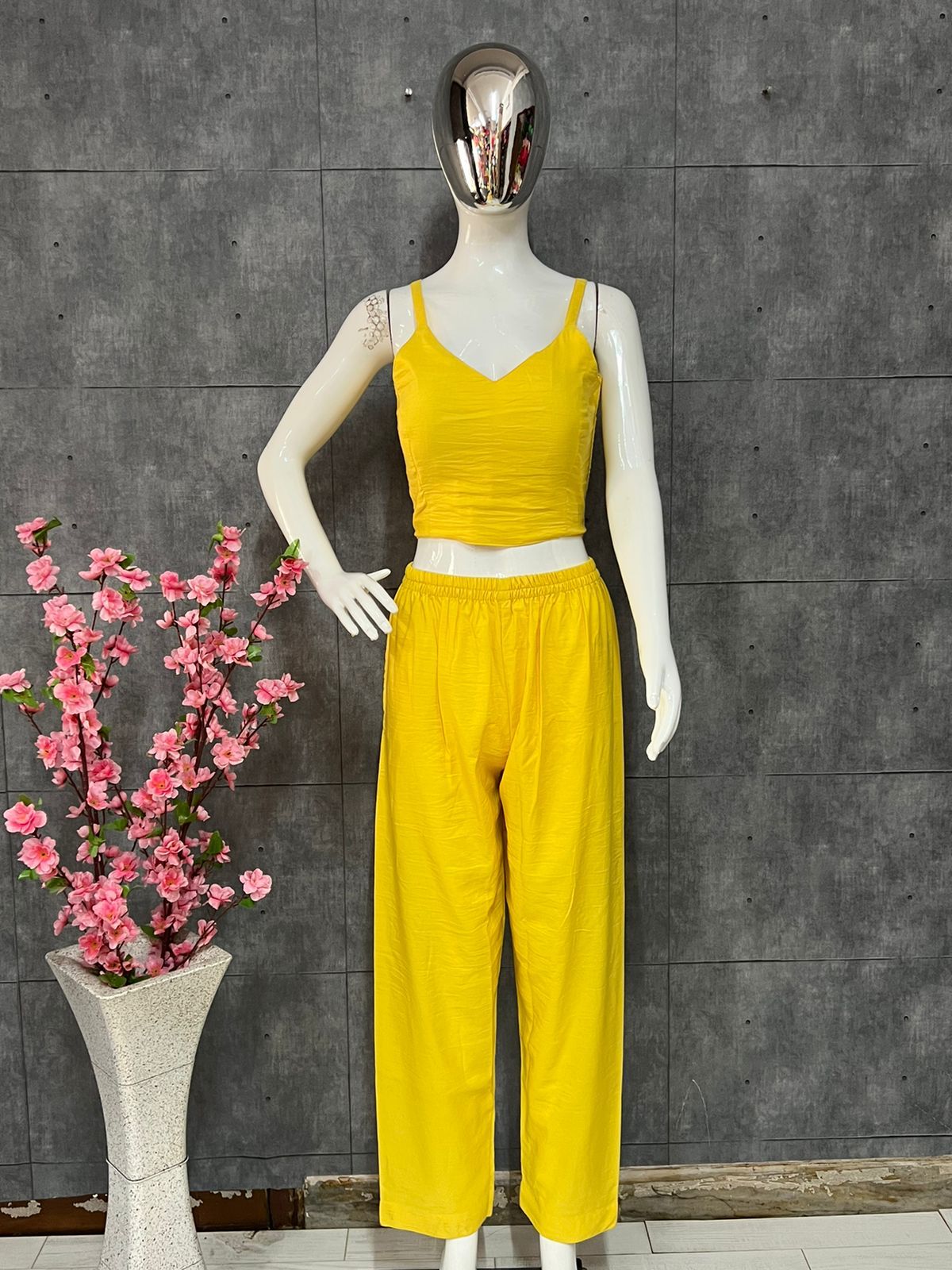 Beautiful Printed Cotton Fabric gown With Heavy Manual - Joshindia