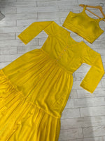 Beautiful Printed Cotton Fabric gown With Heavy Manual - Joshindia