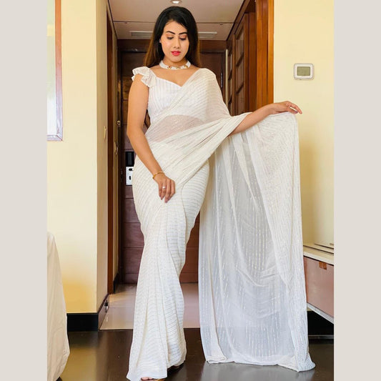 Buy trending designer sequins saree at best price online