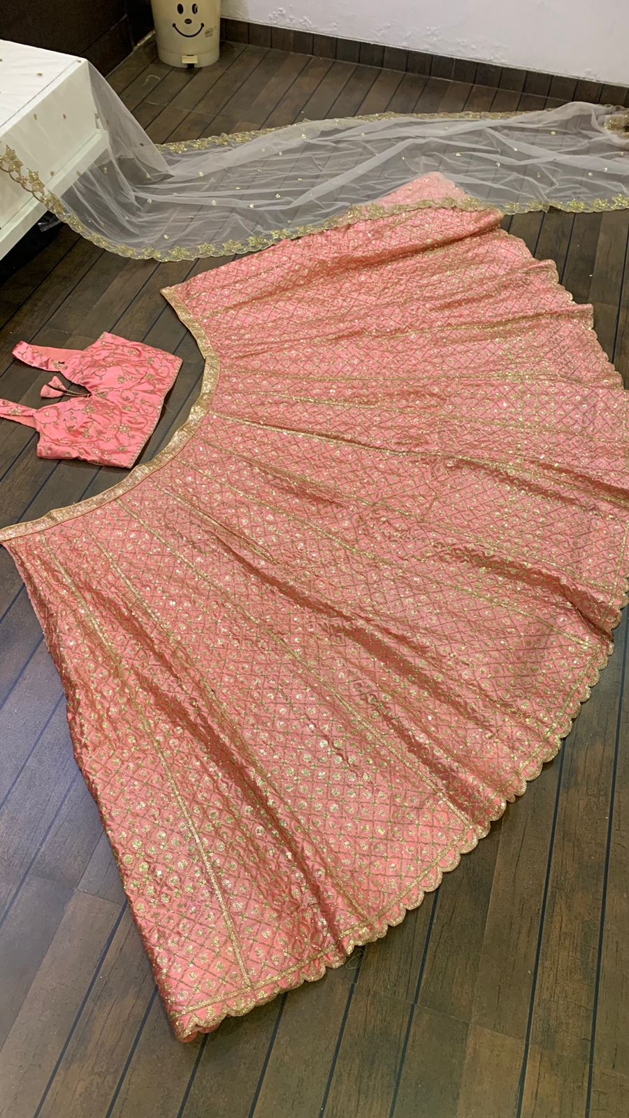 Buy Navratri Baby Pink Lehenga Online In India - Joshindia - Joshindia