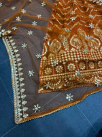 Orange color trendy designer lehenga choli for attractive looks - Joshindia