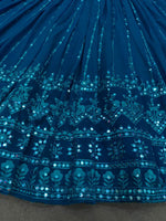 Beautiful Sky Blue designer Lehenga Choli For great looks - Joshindia