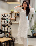 Beautiful Cotton Chikankari dress At Affordable Price - Joshindia