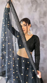 Trending black color designer lehenga choli for stylish look buy now - Joshindia