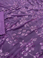 Purple color gorgeous designer saree at affordable rate buy now - Joshindia