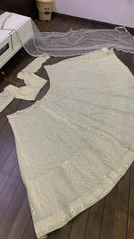 Buy White color designer georgette lehenga choli - Joshindia