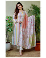 Trendy White color lucknowi style kurta set for stylish look - Joshindia