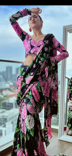 ready to wear saree for farewell - Joshindia