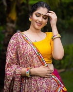 Yellow color designer mirror work lehenga choli - Joshindia