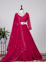 pink color heavy designer lehenga choli - Joshindia