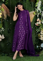 Purple Color Heavy Designer Salwarsuit Buy Online - Joshindia