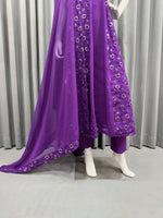 Purple Color Heavy Designer Salwarsuit Buy Online - Joshindia
