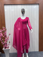 pink color heavy designer salwar suit - Joshindia
