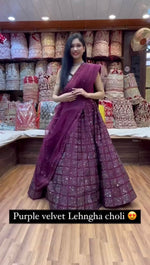 Buy Trendy Velvet Lehenga Choli At Affordable Price - Joshindia