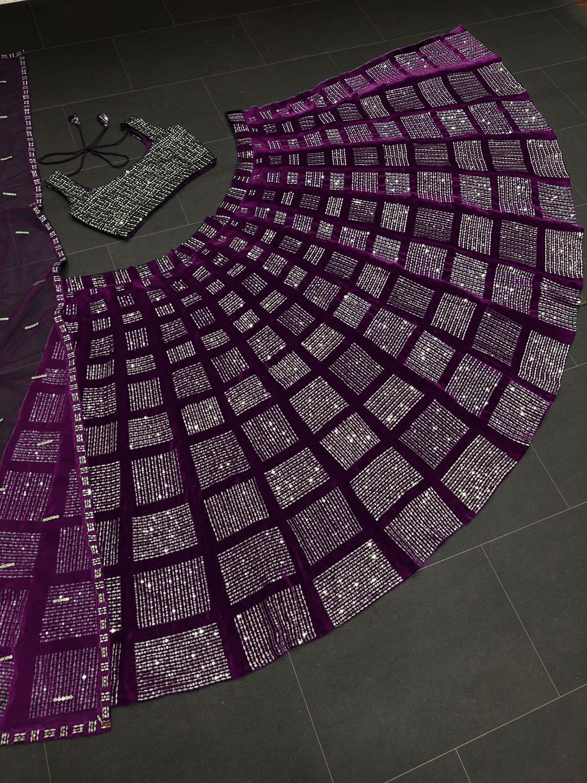 Buy Trendy Velvet Lehenga Choli At Affordable Price - Joshindia