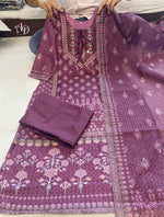 Trending Wine Color Lucknowi Style Kurta Set For Stylish Look - Joshindia