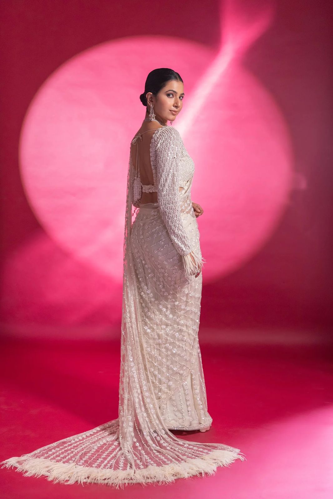 Trendy White Color Designer Saree At Affordable Price Buy Now - Joshindia