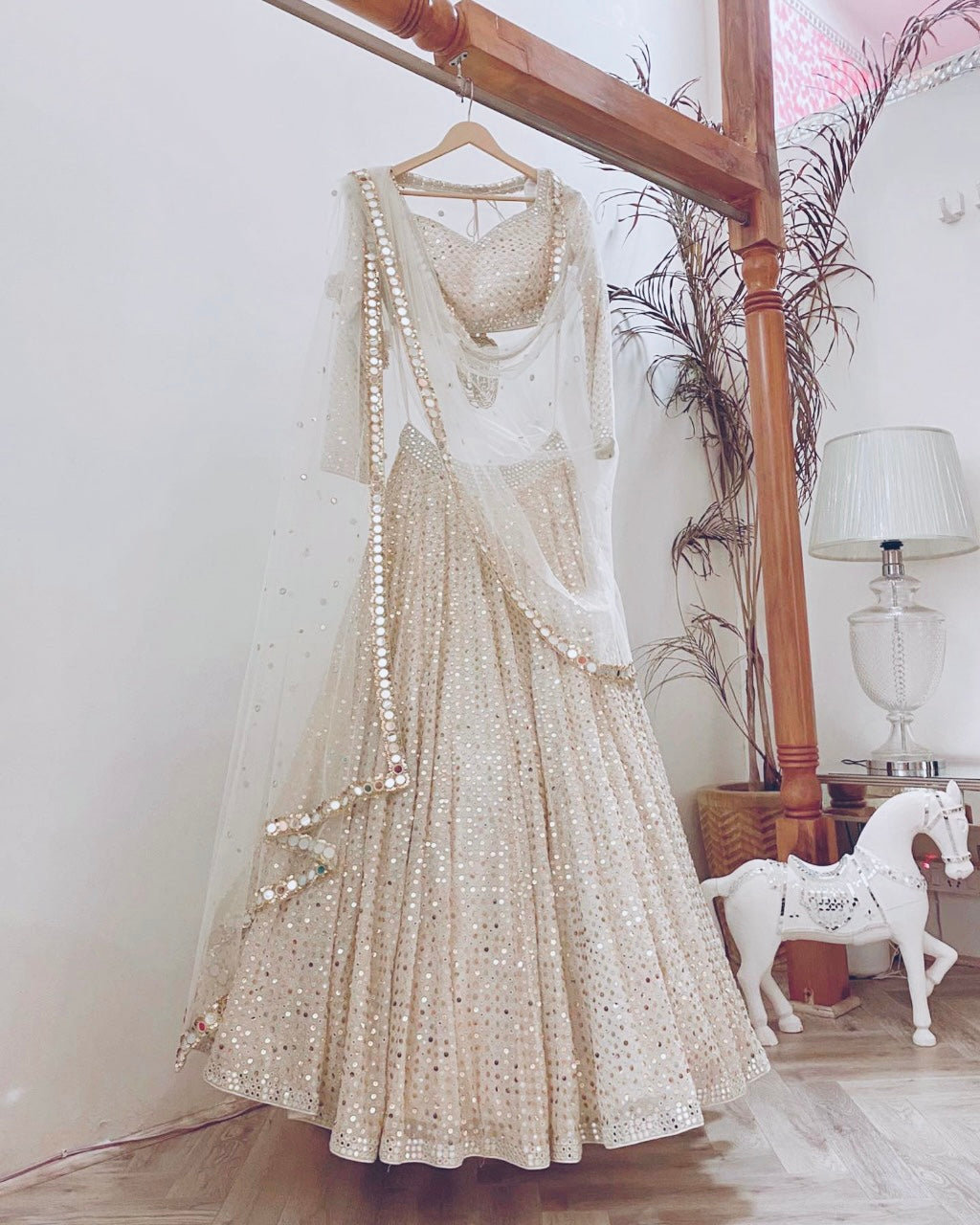 Buy White color designer georgette lehenga choli - Joshindia