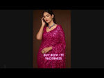 Pink designer sequins saree buy now