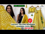 Trending yellow mirror work lehanga choli buy now