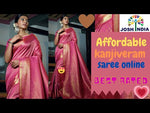 Trending pink color kanjiveram saree buy now