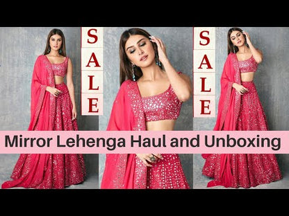 Latest Pink color lehenga choli for wedding function at affordable price