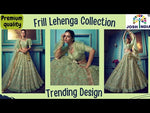 Green color trendy lehenga for special occasion buy it now