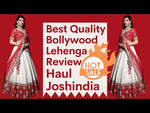 Buy latest red and white color designer lehenga at affordable price