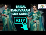 Amazing green color kanjiveram saree buy online