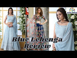 Sky blue color georgette designer lehenga choli buy now