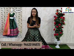 Pure traditional Looks Barcode designer greenish Lehenga choli