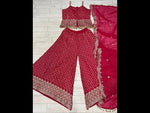 Beautiful dark pink peplum style designer outfits buy now