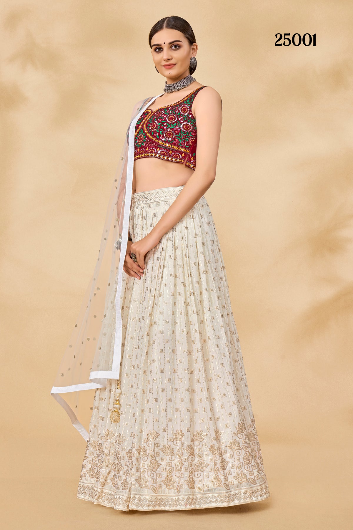 Trendy White Color lehenga choli Buy Now - Joshindia