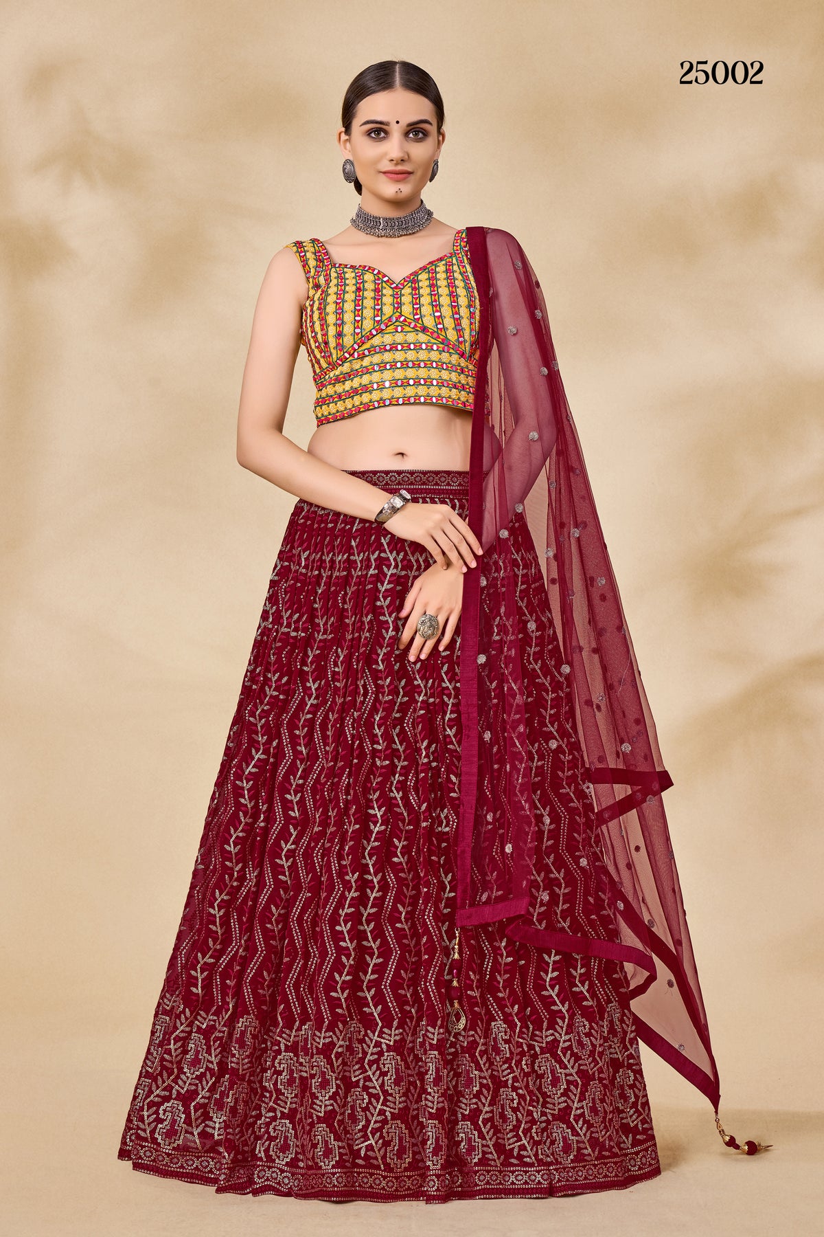 Trendy Maroon Color lehenga choli Buy Now - Joshindia