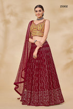 Trendy Maroon Color lehenga choli Buy Now - Joshindia