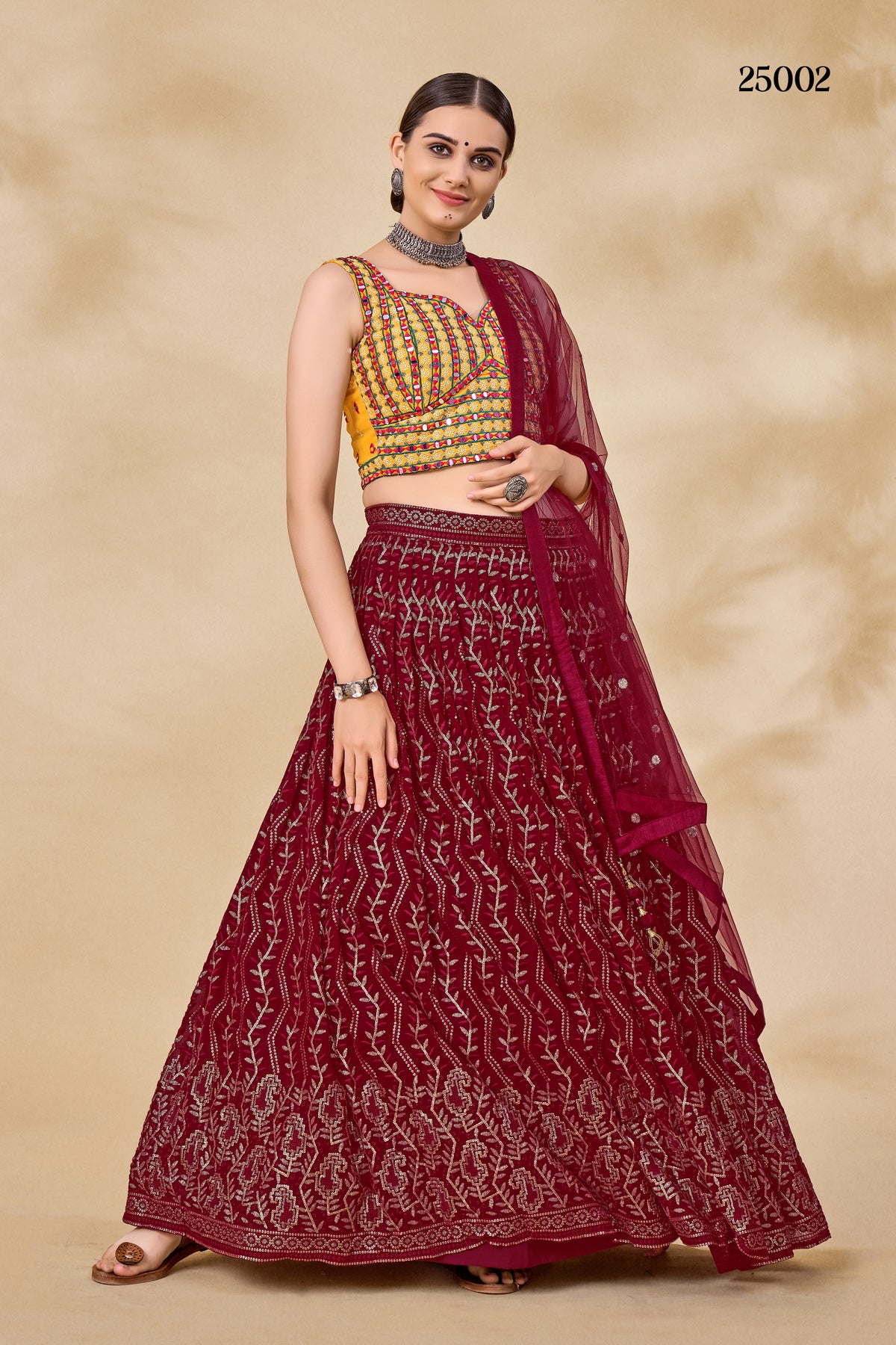 Trendy Maroon Color lehenga choli Buy Now - Joshindia