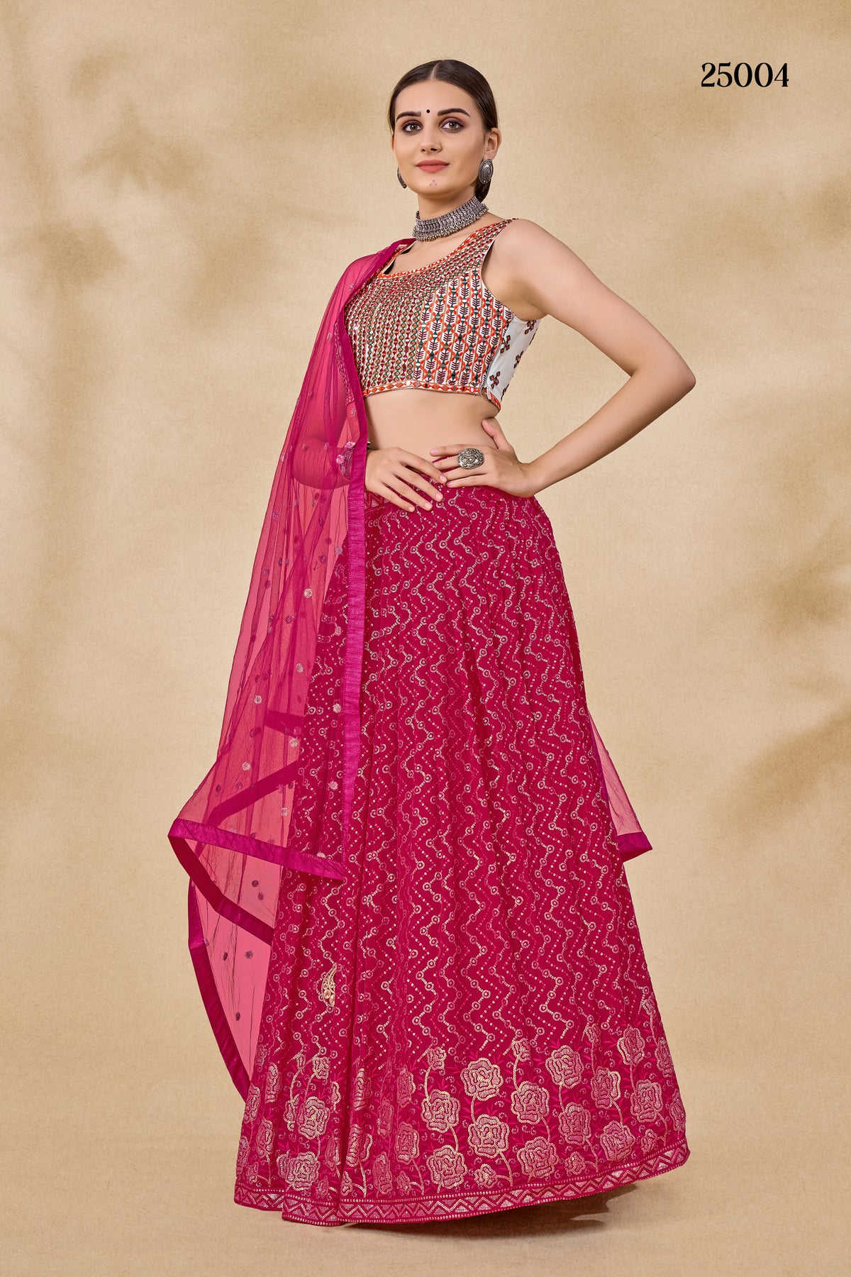 Trendy Pink Color lehenga choliBuy Now - Joshindia